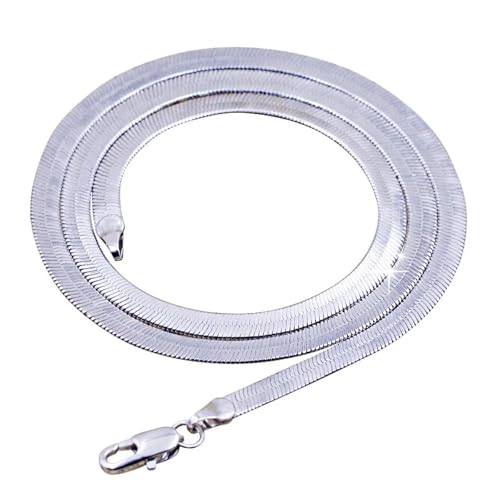 ZXBNVC 925 Halskette für Damen, feiner Schmuck, Hochzeit, klobige Kette, Herrenhalsband, Einstellbar, Zirkonia von ZXBNVC