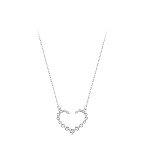 ZXBNVC 925 Romantischer Herz-Anhänger, Halskette, Damen, feiner Schmuck, Mädchen, exquisit, vielseitig einsetzbar ZXBNVC 925 Romantischer Herz-Anhänger, Halskette, Damen, feiner Schmuck, Mädchen, exquisit, vielseitig einsetzbar von ZXBNVC