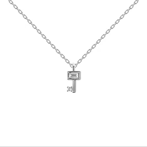 ZXBNVC 925 Schlüssel-Anhänger für Damen, modisch, niedlich, exquisiter Schmuck, einfach, leicht, Luxus-Accessoires, Einstellbar, Zirkonia ZXBNVC 925 Schlüssel-Anhänger für Damen, modisch, niedlich, exquisiter Schmuck, einfach, leicht, Luxus-Accessoires, Einstellbar, Zirkonia von ZXBNVC
