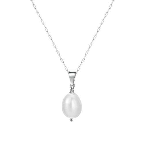 ZXBNVC 925er Halskette mit Perlen-Anhänger für Damen, schön und vielseitig, kann zu jedem Stil getragen werden, Einstellbar, Zirkonia ZXBNVC 925er Halskette mit Perlen-Anhänger für Damen, schön und vielseitig, kann zu jedem Stil getragen werden, Einstellbar, Zirkonia von ZXBNVC