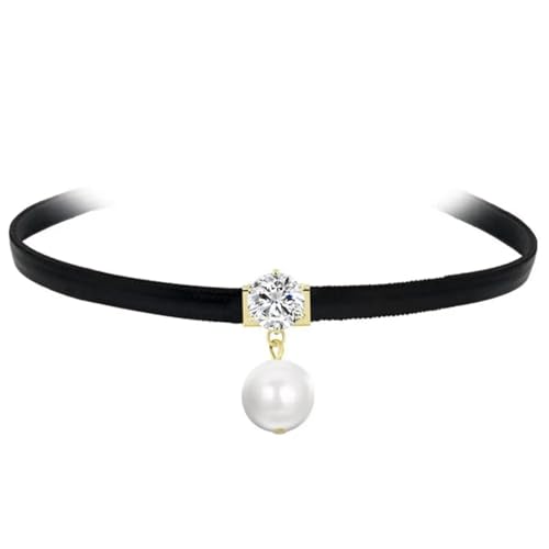 ZXBNVC Choker-Halskette für Damen, Teenager, Mädchen, mit Nieten, Herz, Kreuz, Rock, Modeschmuck, Einstellbar, Zirkonia von ZXBNVC