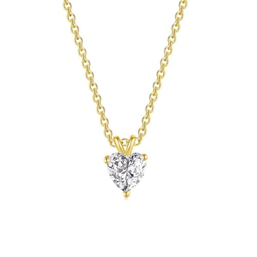 ZXBNVC Damen-Halskette mit Anhänger, herzförmig, Hochzeitsschmuck, Modeschmuck für den täglichen Gebrauch, Einstellbar, Zirkonia ZXBNVC Damen-Halskette mit Anhänger, herzförmig, Hochzeitsschmuck, Modeschmuck für den täglichen Gebrauch, Einstellbar, Zirkonia von ZXBNVC