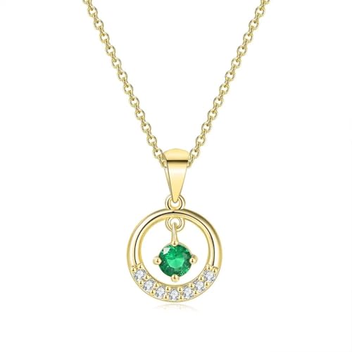 ZXBNVC Damen-Halskette mit Anhänger, wunderschön, hohl, 3 Farben, Halsband, Hochzeit, Brautschmuck, Einstellbar, Zirkonia von ZXBNVC