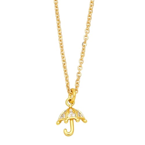ZXBNVC Damen-Mini-Hausschuh-Halskette, Regenschirm, Schmuck, stapelbar und schön, Einstellbar, Zirkonia ZXBNVC Damen-Mini-Hausschuh-Halskette, Regenschirm, Schmuck, stapelbar und schön, Einstellbar, Zirkonia von ZXBNVC