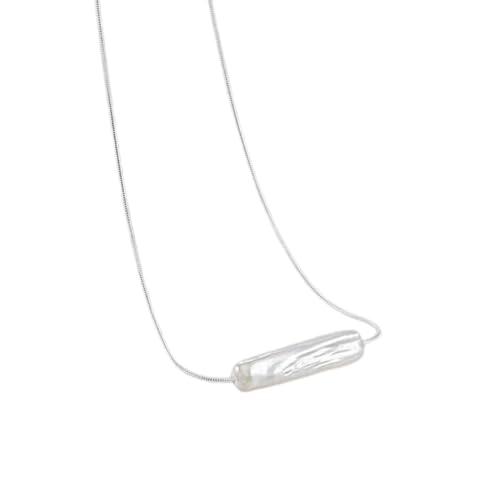 ZXBNVC Exquisite Halskette mit unregelmäßigem Perlenanhänger in Weiß, Rosa, Lila, für Damen, kann in einer Vielzahl von Halsketten getragen werden, Einstellbar, Zirkonia ZXBNVC Exquisite Halskette mit unregelmäßigem Perlenanhänger in Weiß, Rosa, Lila, für Damen, kann in einer Vielzahl von Halsketten getragen werden, Einstellbar, Zirkonia von ZXBNVC
