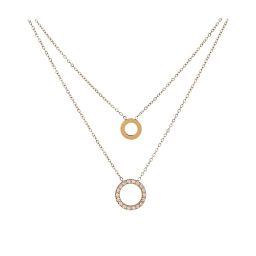 ZXBNVC Exquisite runde, hohle mehrschichtige Halskette, exquisit glänzende Halskette ZXBNVC Exquisite runde, hohle mehrschichtige Halskette, exquisit glänzende Halskette von ZXBNVC