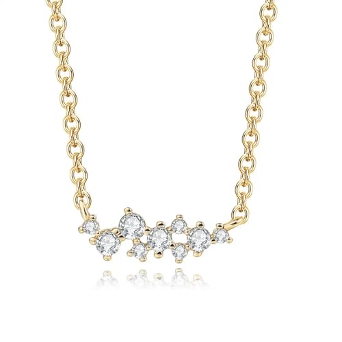 ZXBNVC Glänzende Halskette mit Anhänger für Damen und Mädchen, 3 Farben, Choker, Party-Modeschmuck, Einstellbar, Zirkonia ZXBNVC Glänzende Halskette mit Anhänger für Damen und Mädchen, 3 Farben, Choker, Party-Modeschmuck, Einstellbar, Zirkonia von ZXBNVC