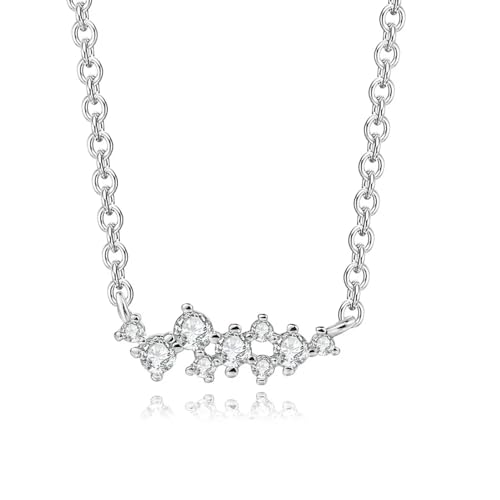 ZXBNVC Glänzende Halskette mit Anhänger für Damen und Mädchen, 3 Farben, Choker, Party-Modeschmuck, Einstellbar, Zirkonia ZXBNVC Glänzende Halskette mit Anhänger für Damen und Mädchen, 3 Farben, Choker, Party-Modeschmuck, Einstellbar, Zirkonia von ZXBNVC