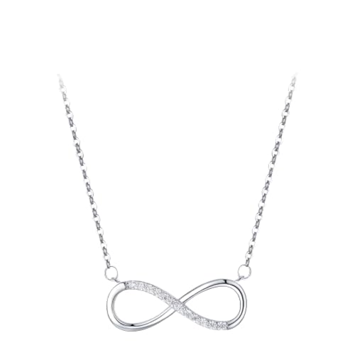 ZXBNVC Halskette mit 925er-Anhänger für Damen, schillernd, transparent, exquisites Accessoire ZXBNVC Halskette mit 925er-Anhänger für Damen, schillernd, transparent, exquisites Accessoire von ZXBNVC