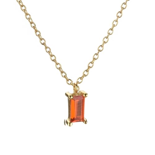 ZXBNVC Halskette mit Anhänger aus 925er Champagner, lange Kette, modisch, schlank, luxuriöser Damenschmuck, Einstellbar, Zirkonia ZXBNVC Halskette mit Anhänger aus 925er Champagner, lange Kette, modisch, schlank, luxuriöser Damenschmuck, Einstellbar, Zirkonia von ZXBNVC