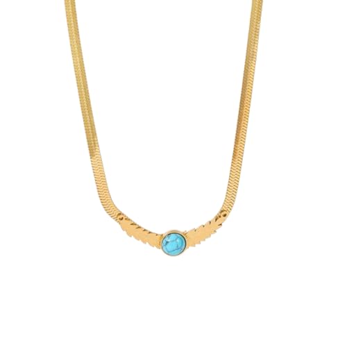 ZXBNVC Halskette mit Feder-Anhänger, Modeschmuck, Halsband für den täglichen Gebrauch von ZXBNVC