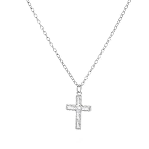 ZXBNVC Halskette mit Gothic-Kreuz-Anhänger, luxuriöse Halsketten für Damen, trendiger Schmuck, schön und vielseitig, kann zu jedem Stil getragen werden, Einstellbar, Zirkonia ZXBNVC Halskette mit Gothic-Kreuz-Anhänger, luxuriöse Halsketten für Damen, trendiger Schmuck, schön und vielseitig, kann zu jedem Stil getragen werden, Einstellbar, Zirkonia von ZXBNVC