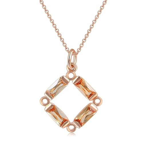 ZXBNVC Halskette mit geometrischem orangefarbenem Anhänger, stilvoller Luxus-Modeschmuck für Damen ZXBNVC Halskette mit geometrischem orangefarbenem Anhänger, stilvoller Luxus-Modeschmuck für Damen von ZXBNVC