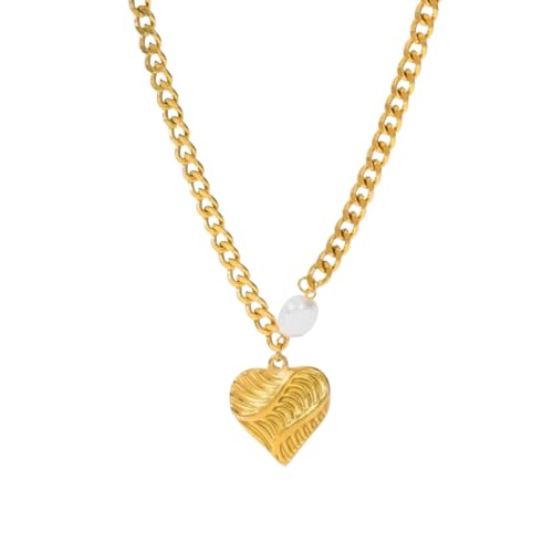 ZXBNVC Halskette mit großem Herz-Anhänger, Modeschmuck, Halsband für den täglichen Gebrauch ZXBNVC Halskette mit großem Herz-Anhänger, Modeschmuck, Halsband für den täglichen Gebrauch von ZXBNVC