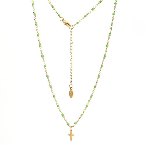 ZXBNVC Halskette mit kleinem, schlankem, einfachem, niedlichem Kreuz-Anhänger, für Damen und Herren, Einstellbar, Zirkonia ZXBNVC Halskette mit kleinem, schlankem, einfachem, niedlichem Kreuz-Anhänger, für Damen und Herren, Einstellbar, Zirkonia von ZXBNVC