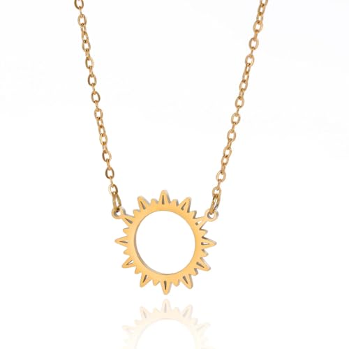 ZXBNVC Halsketten für Damen und Herren, Sonnenanhänger, Schmuck, Party, modisch, schön, vielseitig, kann zu jedem Stil getragen werden, Einstellbar, Zirkonia ZXBNVC Halsketten für Damen und Herren, Sonnenanhänger, Schmuck, Party, modisch, schön, vielseitig, kann zu jedem Stil getragen werden, Einstellbar, Zirkonia von ZXBNVC