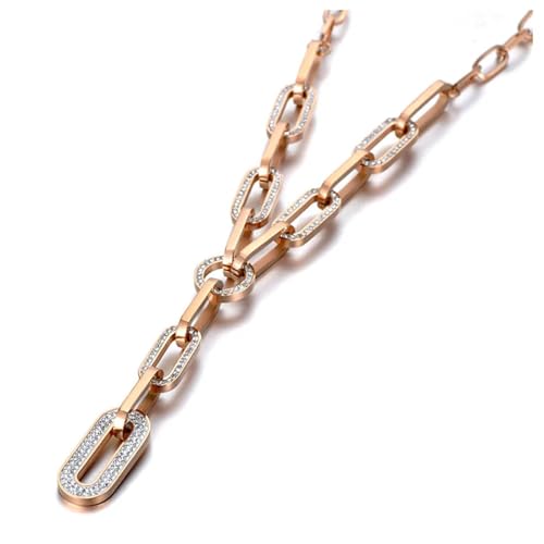 ZXBNVC Hip Hop/Rock Geometrische Anhänger Halskette Frauen Mode Kette Halskette Mode Halskette für den täglichen Gebrauch, Einstellbar, Zirkonia ZXBNVC Hip Hop/Rock Geometrische Anhänger Halskette Frauen Mode Kette Halskette Mode Halskette für den täglichen Gebrauch, Einstellbar, Zirkonia von ZXBNVC