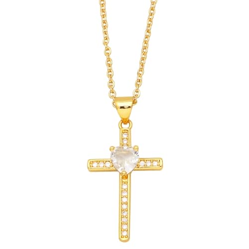 ZXBNVC Kleine Kreuz-Halskette für Damen, schön und vielseitig, passt zu jedem Stil, Einstellbar, Zirkonia ZXBNVC Kleine Kreuz-Halskette für Damen, schön und vielseitig, passt zu jedem Stil, Einstellbar, Zirkonia von ZXBNVC