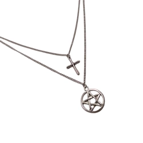 ZXBNVC Kreuz-Halskette, Hip-Hop-Stil, Rock-Stil, Pullover, Kette, Gothic-Schmuck-Zubehör, Einstellbar, Zirkonia ZXBNVC Kreuz-Halskette, Hip-Hop-Stil, Rock-Stil, Pullover, Kette, Gothic-Schmuck-Zubehör, Einstellbar, Zirkonia von ZXBNVC