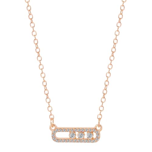 ZXBNVC Luxuriöse Anhänger-Halsketten, Hochzeitsschmuck für Frauen, schön und vielseitig, stapelbar, Einstellbar, Zirkonia ZXBNVC Luxuriöse Anhänger-Halsketten, Hochzeitsschmuck für Frauen, schön und vielseitig, stapelbar, Einstellbar, Zirkonia von ZXBNVC
