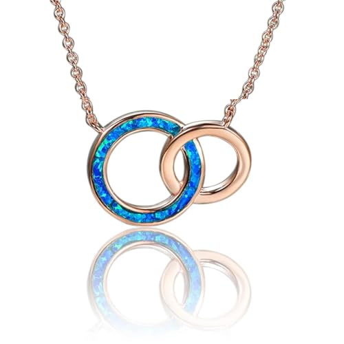 ZXBNVC Moderne Damen-Halskette, Party, Mädchen, Mode, Doppelkreis, geometrisches Zubehör, Einstellbar, Zirkonia ZXBNVC Moderne Damen-Halskette, Party, Mädchen, Mode, Doppelkreis, geometrisches Zubehör, Einstellbar, Zirkonia von ZXBNVC