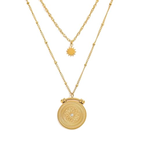 ZXBNVC Modeschmuck, mehrschichtige Anhänger-Halskette für Damen, kann wunderschön und vielseitig getragen werden ZXBNVC Modeschmuck, mehrschichtige Anhänger-Halskette für Damen, kann wunderschön und vielseitig getragen werden von ZXBNVC