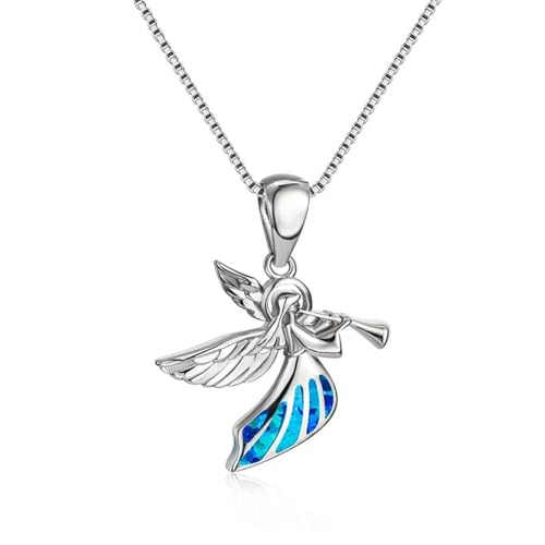ZXBNVC Modeschmuck Blumen-Halskette für Damen, Accessoires, Party, Mädchen, niedlicher blauer Anhänger, Einstellbar, Zirkonia ZXBNVC Modeschmuck Blumen-Halskette für Damen, Accessoires, Party, Mädchen, niedlicher blauer Anhänger, Einstellbar, Zirkonia von ZXBNVC
