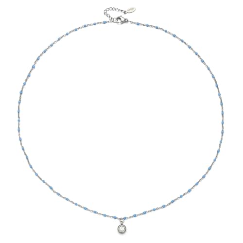 ZXBNVC Modische Bohemian-Halskette mit schlichtem Anhänger, Vintage-Stil, Perlenkette, Einstellbar, Zirkonia von ZXBNVC