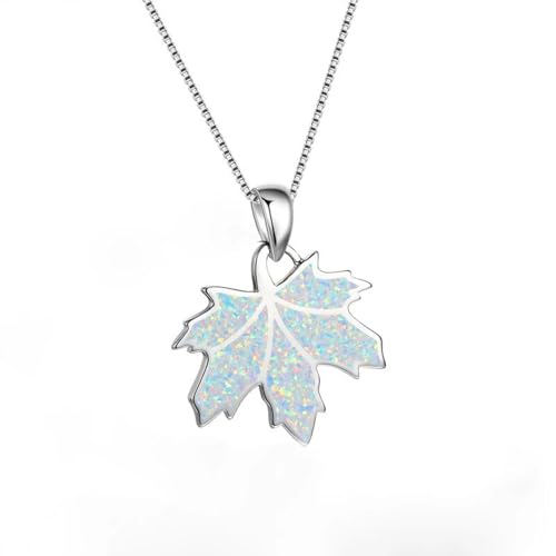 ZXBNVC Modische Damen-Halskette mit Ahornblatt-Motiv, Schmuck, Accessoires, niedlicher Anhänger, Einstellbar, Zirkonia ZXBNVC Modische Damen-Halskette mit Ahornblatt-Motiv, Schmuck, Accessoires, niedlicher Anhänger, Einstellbar, Zirkonia von ZXBNVC