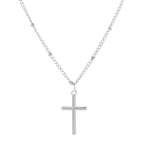 ZXBNVC Modische Halskette, kleines Kreuz, Schmuck, schön, vielseitig, kann mit jedem Stil getragen werden, Einstellbar, Zirkonia von ZXBNVC