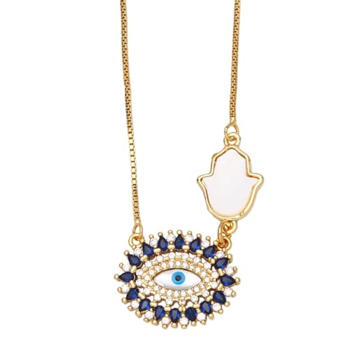 ZXBNVC Modische und einzigartige Halskette, exquisite, vielseitige Halsketten für Frauen, die zu jedem Stil getragen werden können, Einstellbar, Zirkonia von ZXBNVC