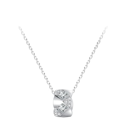 ZXBNVC Modische und exquisite 925er-Halskette mit geometrischem glänzendem Anhänger für Damen, Hochzeit, Verlobung, Schmuck ZXBNVC Modische und exquisite 925er-Halskette mit geometrischem glänzendem Anhänger für Damen, Hochzeit, Verlobung, Schmuck von ZXBNVC