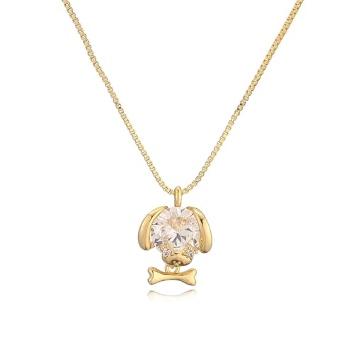 ZXBNVC Modische und niedliche Halskette mit Anhänger für Damen und Mädchen, exquisiter Schmuck, schön, vielseitig, kann stapelbar getragen werden, Einstellbar, Zirkonia ZXBNVC Modische und niedliche Halskette mit Anhänger für Damen und Mädchen, exquisiter Schmuck, schön, vielseitig, kann stapelbar getragen werden, Einstellbar, Zirkonia von ZXBNVC