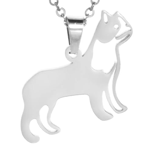 ZXBNVC Niedliche Katzen-Anhänger-Halskette für Damen und Mädchen, Schmuck kann mit wunderschönem, vielseitigem Schmuck getragen werden, Einstellbar, Zirkonia ZXBNVC Niedliche Katzen-Anhänger-Halskette für Damen und Mädchen, Schmuck kann mit wunderschönem, vielseitigem Schmuck getragen werden, Einstellbar, Zirkonia von ZXBNVC