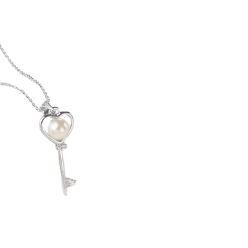 ZXBNVC Romantischer Herz-Schlüssel-Anhänger für Damen, Party, Modeschmuck, stilvoll für den täglichen Gebrauch, Einstellbar, Zirkonia von ZXBNVC