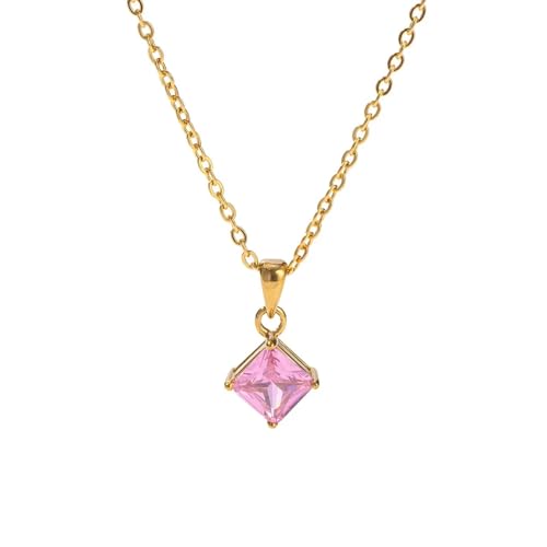 ZXBNVC Rosa sanfter eleganter Stil Anhänger Halskette Mädchen Exquisite Schmuck Accessoires ZXBNVC Rosa sanfter eleganter Stil Anhänger Halskette Mädchen Exquisite Schmuck Accessoires von ZXBNVC