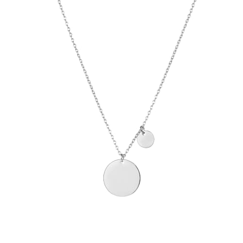 ZXBNVC Runde Halskette mit Anhänger, Choker, Modeschmuck, stilvolle Halskette für den täglichen Gebrauch, Einstellbar, Zirkonia ZXBNVC Runde Halskette mit Anhänger, Choker, Modeschmuck, stilvolle Halskette für den täglichen Gebrauch, Einstellbar, Zirkonia von ZXBNVC