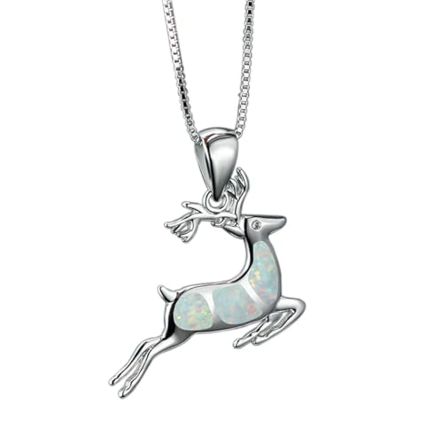 ZXBNVC Süßer Elch-Anhänger für Damen, Accessoires, Party, Mädchen, Mode, Blau, Einstellbar, Zirkonia ZXBNVC Süßer Elch-Anhänger für Damen, Accessoires, Party, Mädchen, Mode, Blau, Einstellbar, Zirkonia von ZXBNVC