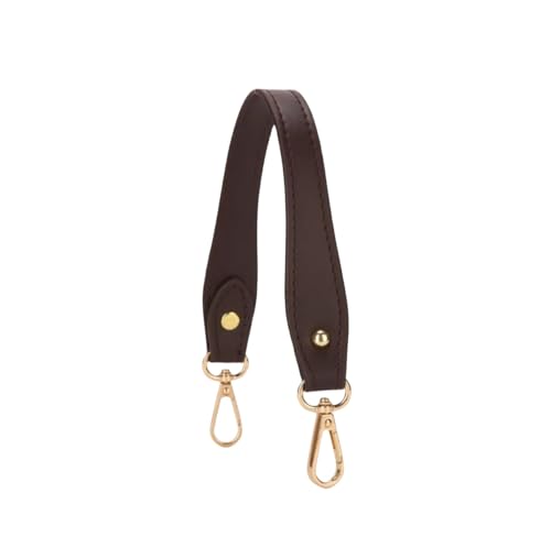 Damen Mini 11 Zoll PU Tasche Griff Schulter Tasche Mit Zubehör Handtasche Kette DIY Brieftasche Verlängerung Gürtel Sommer Tragbare Kurze Tasche Gürtel(Brown(Smooth)) von ZXCFGH