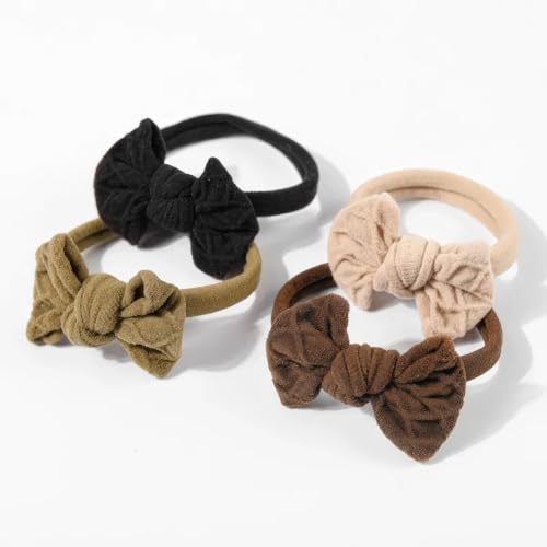 ZXCHOME 4 Stück Haar scrunchies Elastische Haarbänder Süßer Bogen haargummis für Damen Mädchen von ZXCHOME