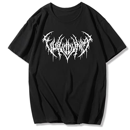 Koreanischer Stil Casual Brief Drucken KPOP Punk T-Shirt Vintage Gothic Harajuku Lose Tops Hip Hop Black T-Shirts Frauen Koreanischer Stil Casual Brief Drucken KPOP Punk T-Shirt Vintage Gothic Harajuku Lose Tops Hip Hop Black T-Shirts Frauen von ZXCL