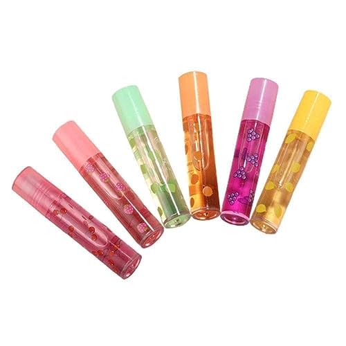 6 Farben Roll-on Fruit Essence Lippenbalsam Lippenöl Lippenspiegel Primer Feuchtigkeitsspendender Transpar Lippenstift Gloss Lip W6P3 r Feuchtigkeitsspendender R6T7 von ZXCVWWE