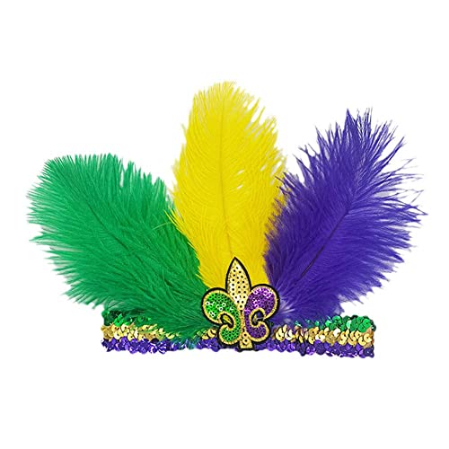 Mode Accessoires Haarband Brasilien Pfau Feder Kopfschmuck Haar Kopfschmuck Kinder Für Erwachsene Carni Halloween Q7Q7 Stirnband Und von ZXCVWWE