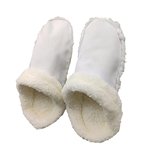 ZXCVWWE 1 Paar Winter-Clogs Liner Plüschfell Winterschuhe Futter Slip- on Bootie Sock Warm House Slippers Fleece Futter für Outdoor Indoor Garten Clogs von ZXCVWWE