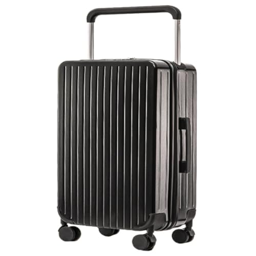 ZXHNB Trolley-Koffer Einfacher Breiter Trolley-Koffer for Damen, Universal-Rollkoffer, Passwortbox, Herren-Unterkunftskoffer Reisekoffer (Color : B, Size : A) von ZXHNB