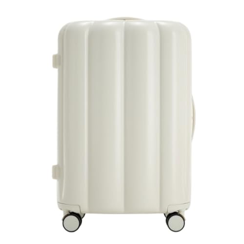 ZXHNB Trolley-Koffer Gepäck, Multifunktionaler Studenten-Trolley-Koffer, Kurzstrecken-Reisekoffer, Passwort-Koffer for Herren Reisekoffer (Color : White, Size : A) von ZXHNB