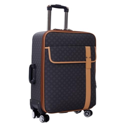 ZXHNB Trolley-Koffer Gepäck Herren Trolley Koffer Universalräder Student Oxford Stoff Leder Koffer Passwort Box Koffer Reisekoffer (Color : E, Size : A) von ZXHNB