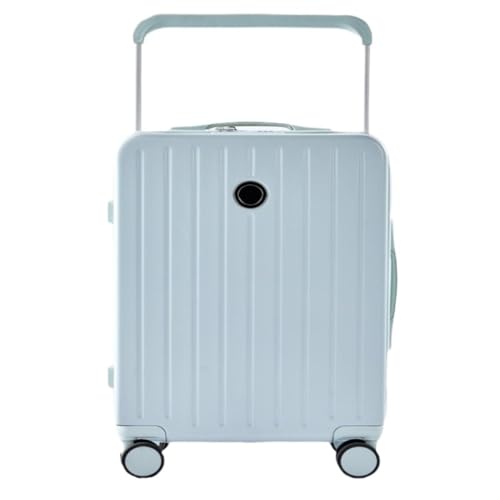 ZXHNB Trolley-Koffer Koffer Breiter Trolley Damen Verdickter Universal-Rad-Boarding-Koffer Koffer Herren-Koffer Passwortbox Reisekoffer (Color : Blue, Size : A) von ZXHNB