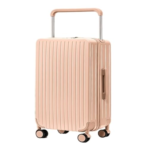 ZXHNB Trolley-Koffer Koffer Trolley Koffer Universal Wheel Koffer Passwort Box Boarding Koffer Koffer for Männer Und Frauen Reisekoffer (Color : Pink, Size : A) von ZXHNB