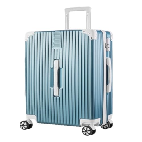 ZXHNB Trolley-Koffer Modisches Gepäck for Damen, Mutterbox, Universalrad, Student, Langlebig, Passwort, Trolley, Leichte Reise Reisekoffer (Color : Blue, Size : A) von ZXHNB